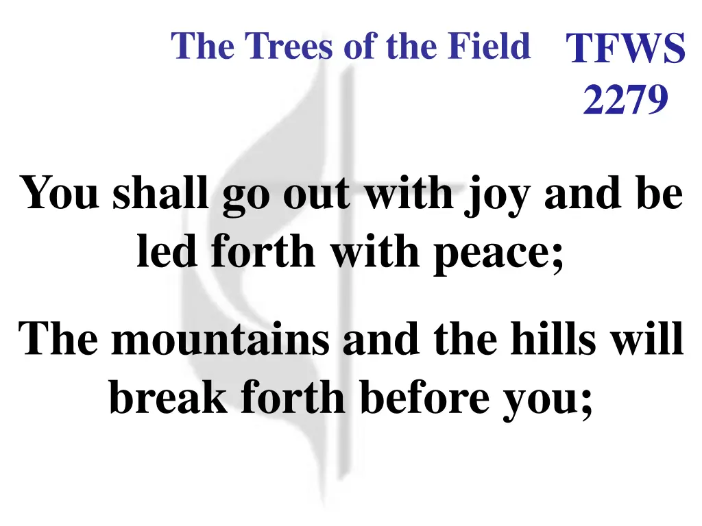 the trees of the field tfws