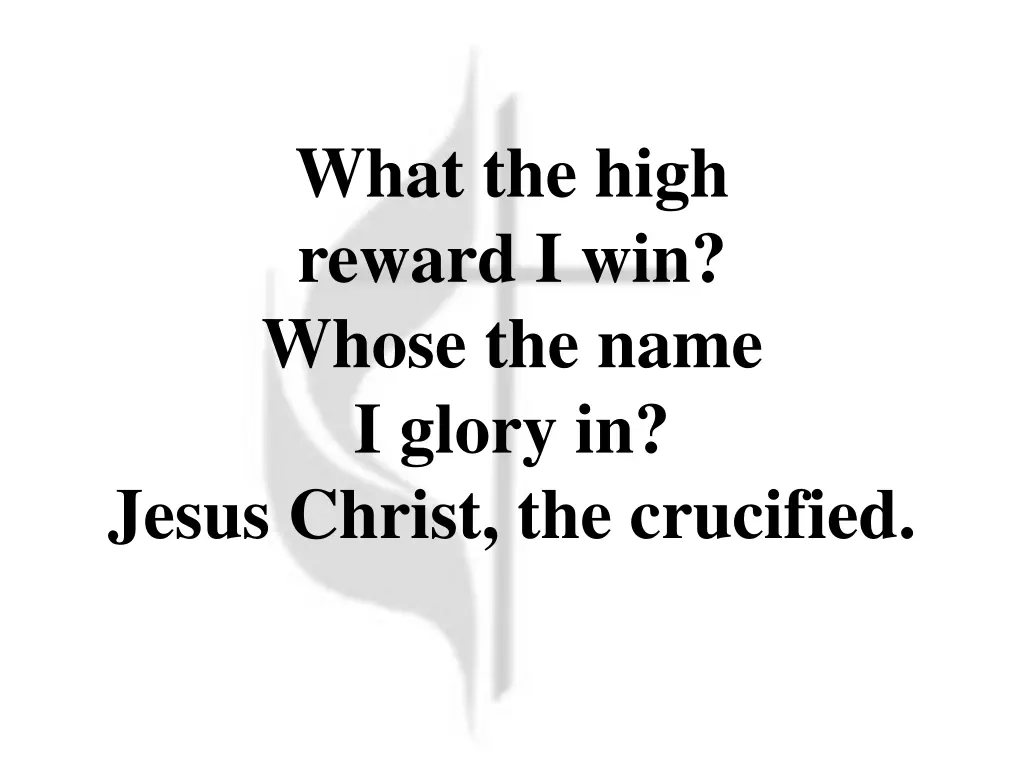 what the high reward i win whose the name i glory