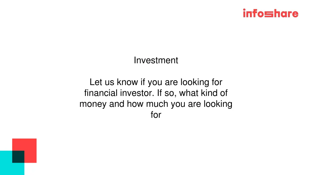 investment