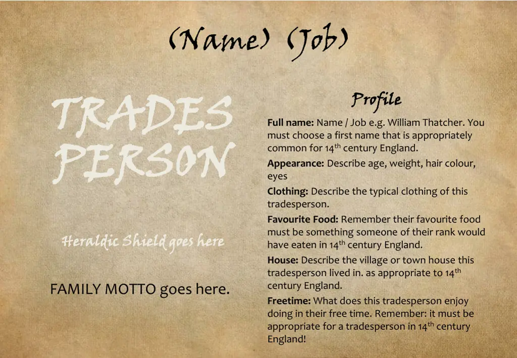 name job