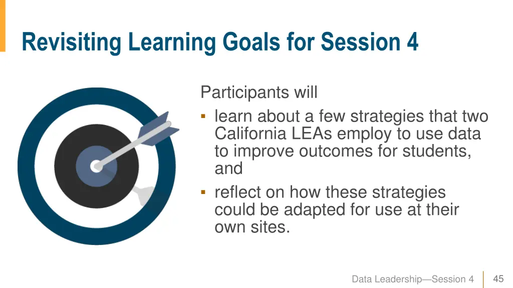 revisiting learning goals for session 4