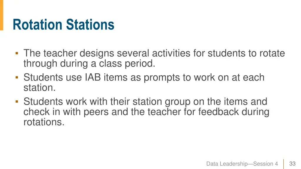 rotation stations