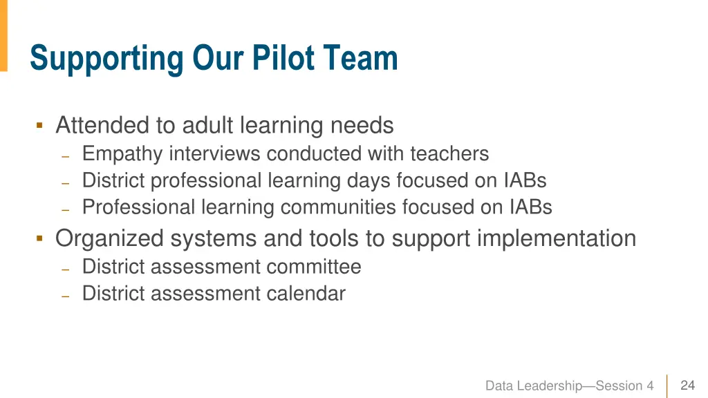 supporting our pilot team
