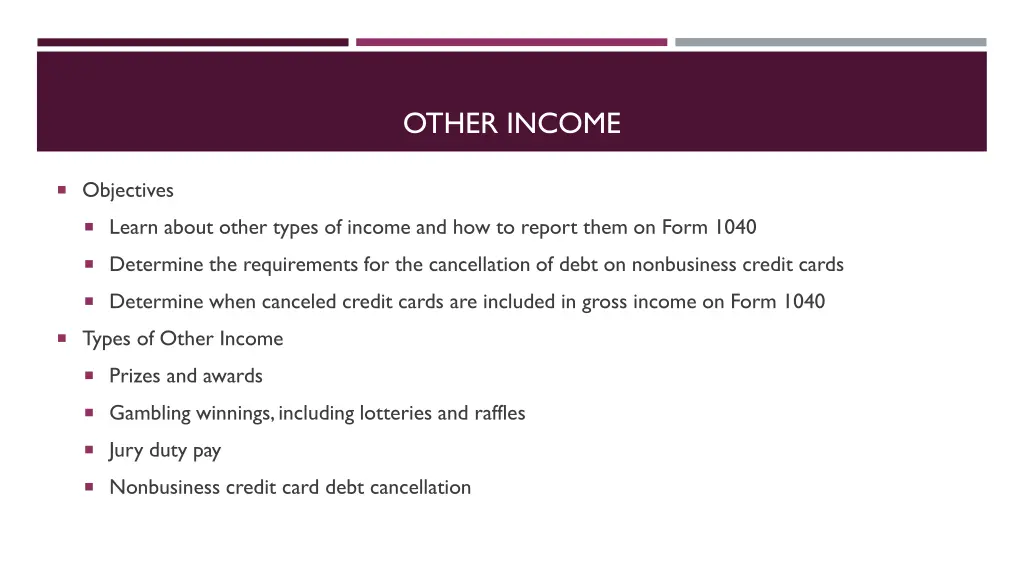 other income 1