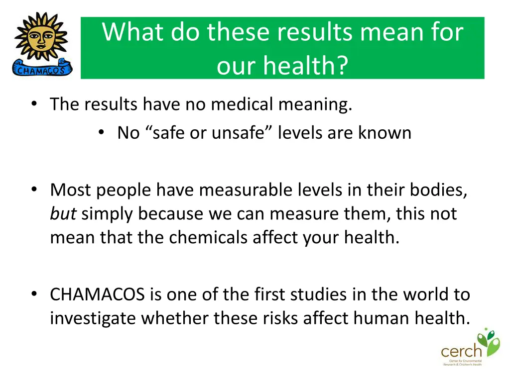 what do these results mean for our health
