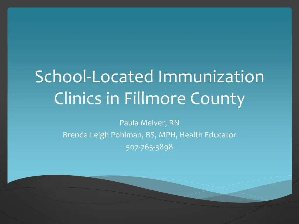 school located immunization clinics in fillmore