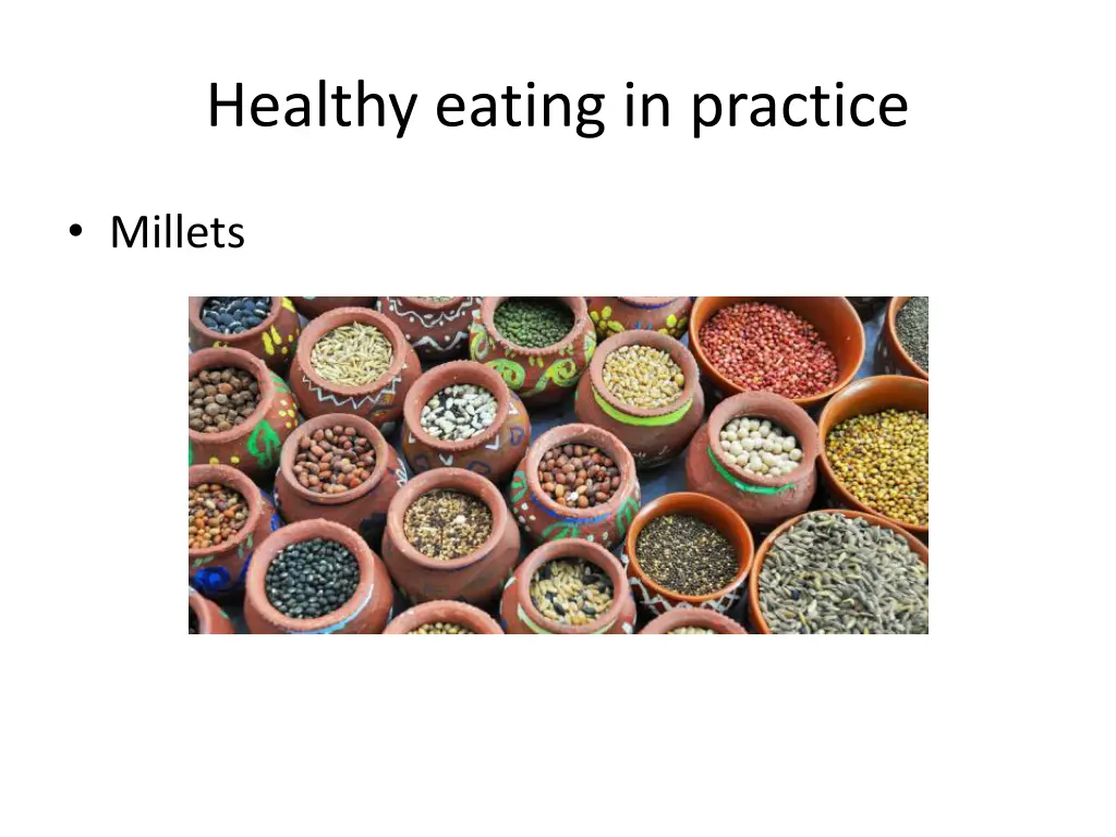 healthy eating in practice