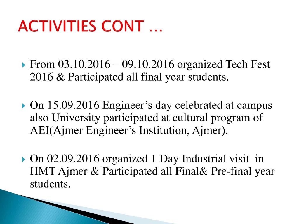 from 03 10 2016 09 10 2016 organized tech fest