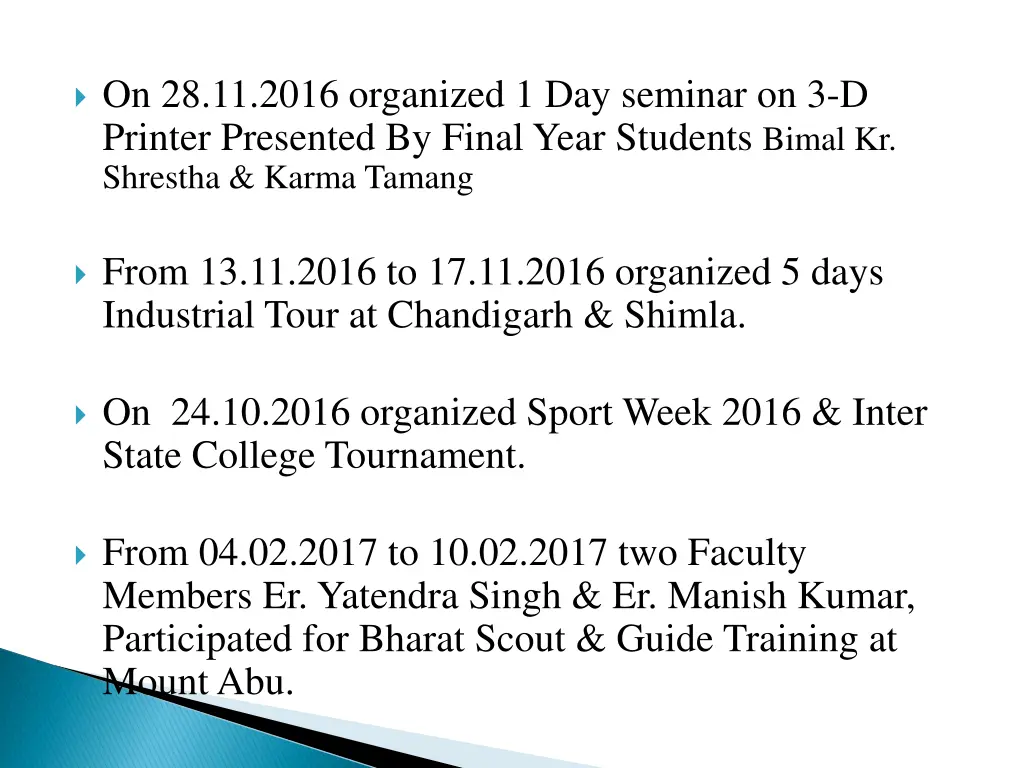 on 28 11 2016 organized 1 day seminar
