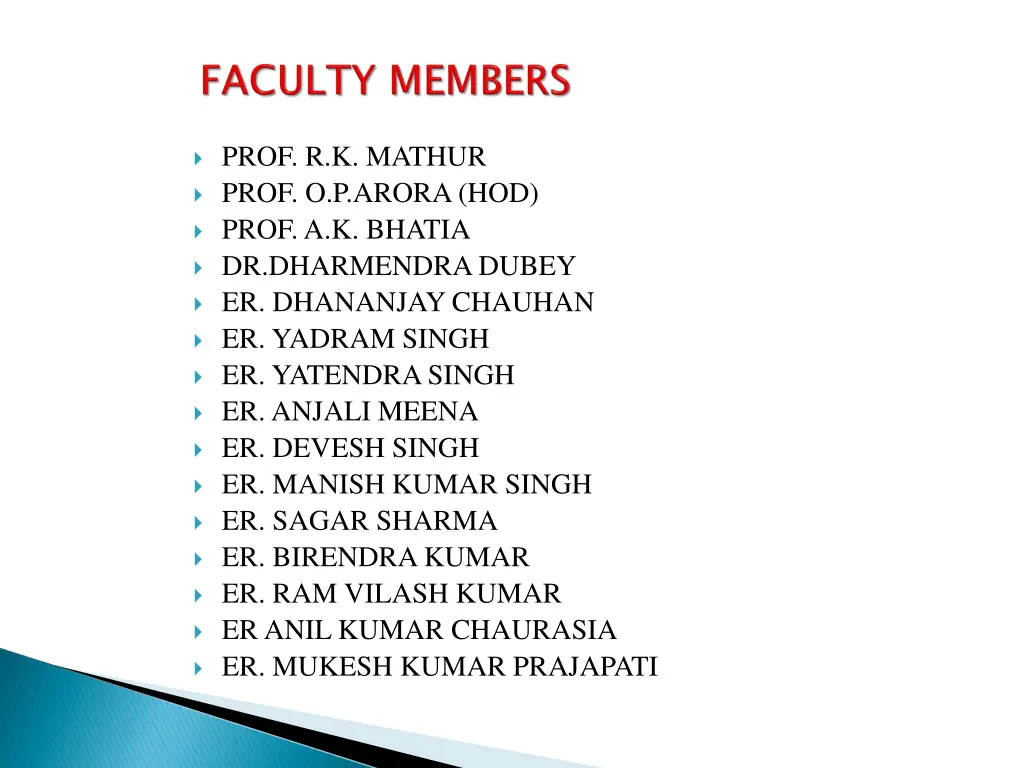prof r k mathur prof o p arora hod prof