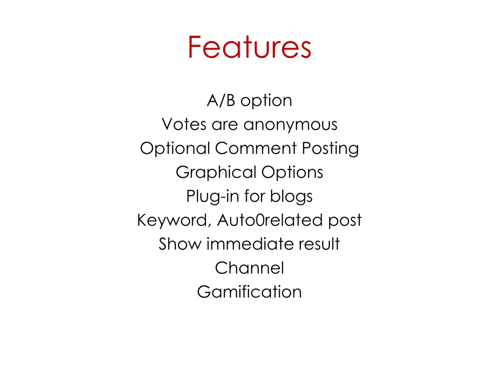 features
