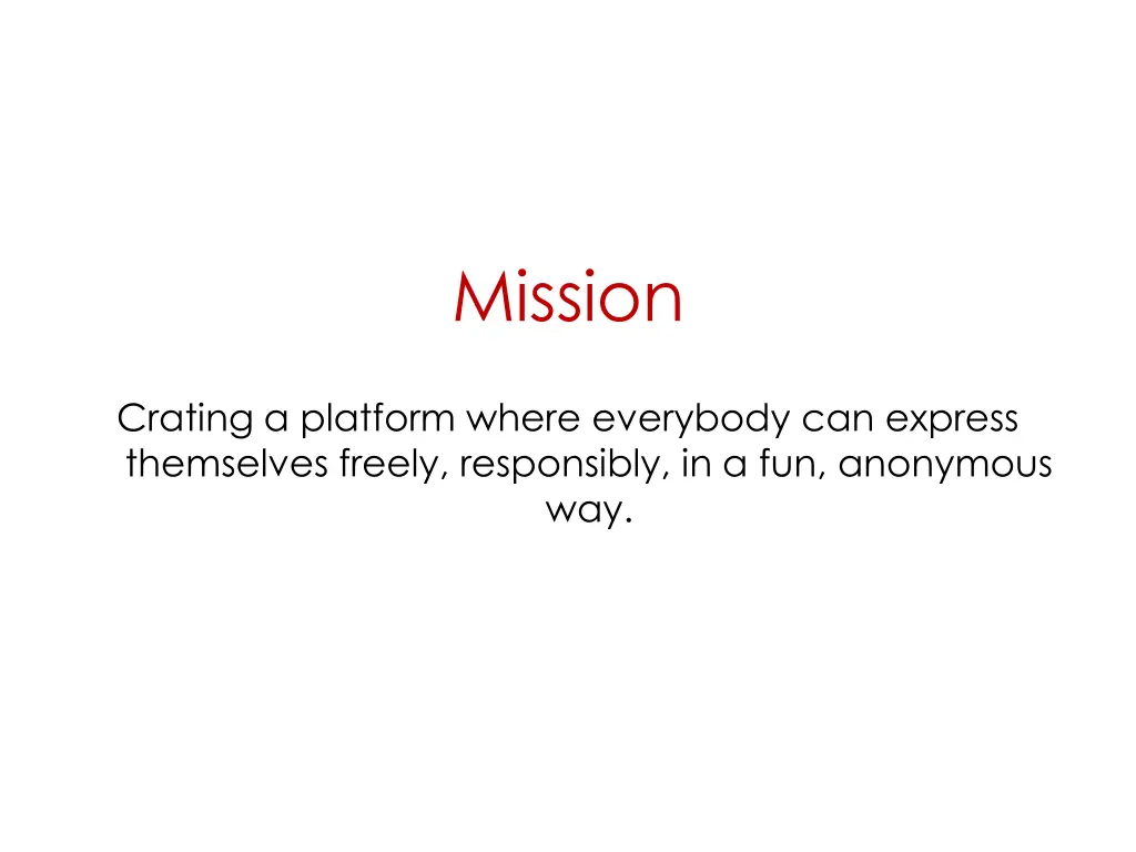 mission