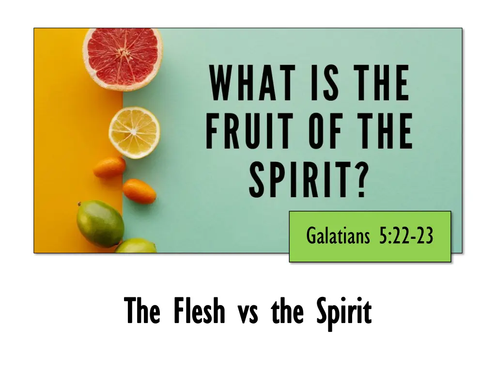 galatians 5 22 23