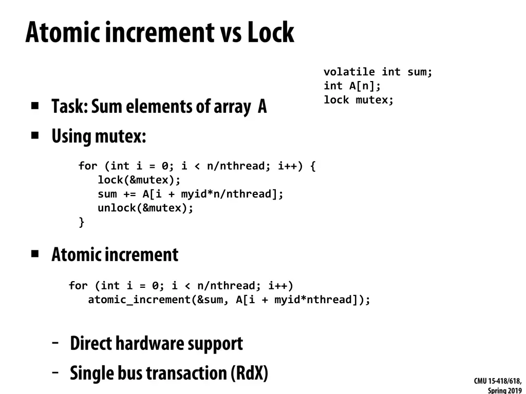 volatile int sum int a n lock mutex