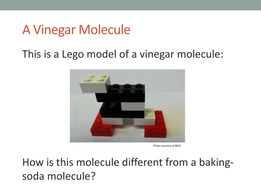 a vinegar molecule