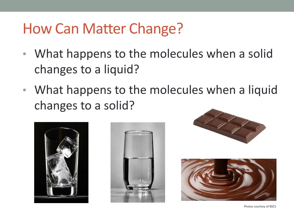 how can matter change