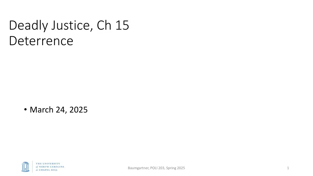 deadly justice ch 15 deterrence