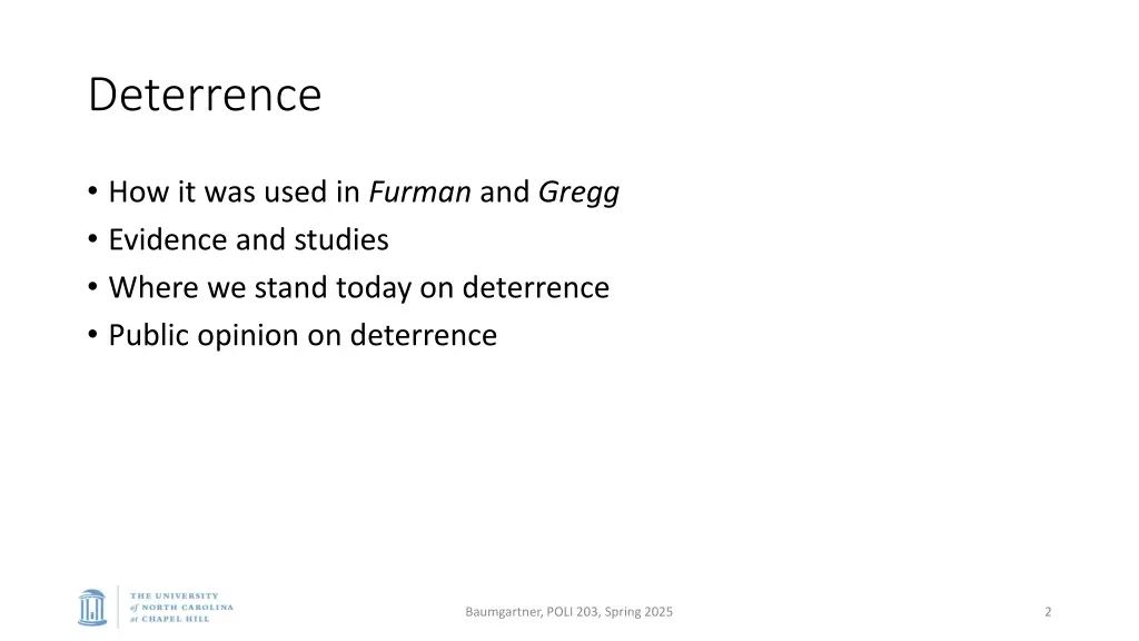 deterrence