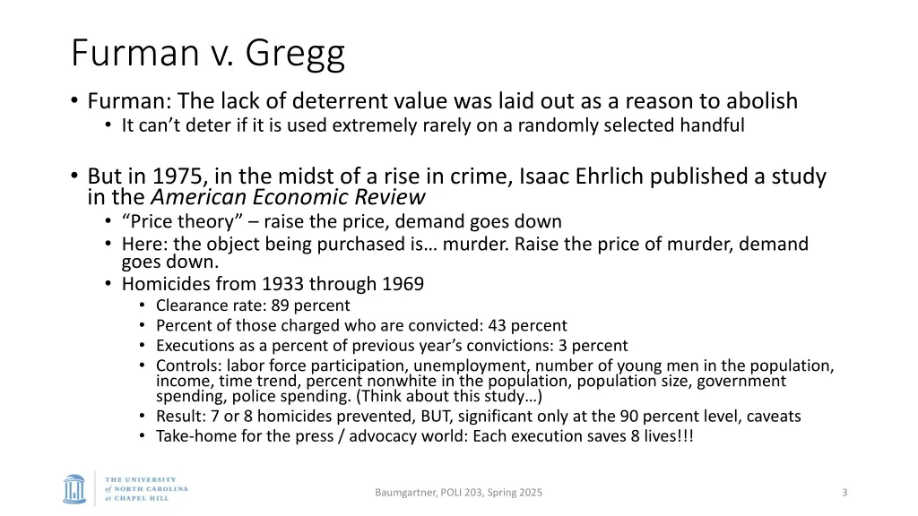 furman v gregg furman the lack of deterrent value