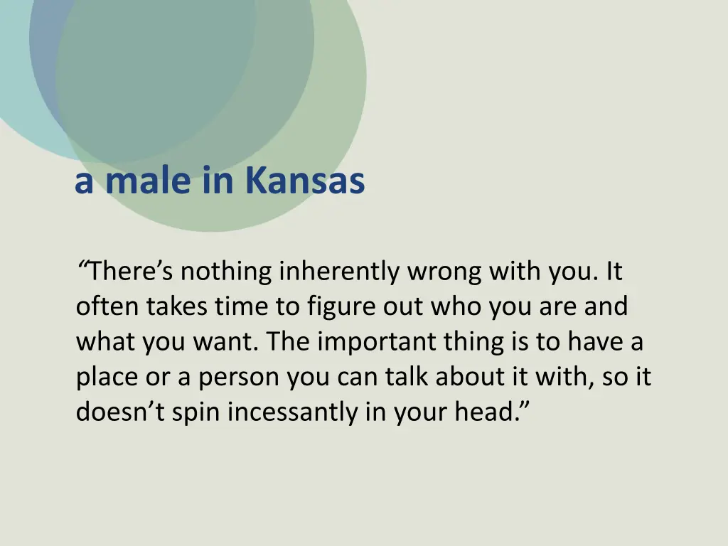 a male in kansas
