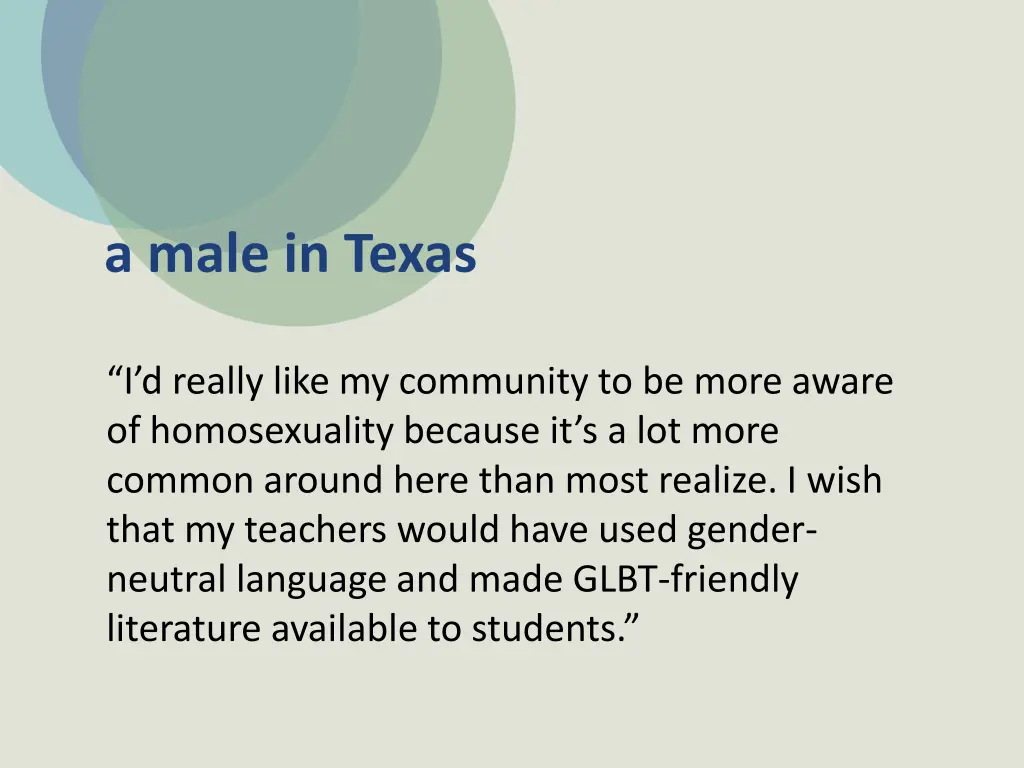 a male in texas