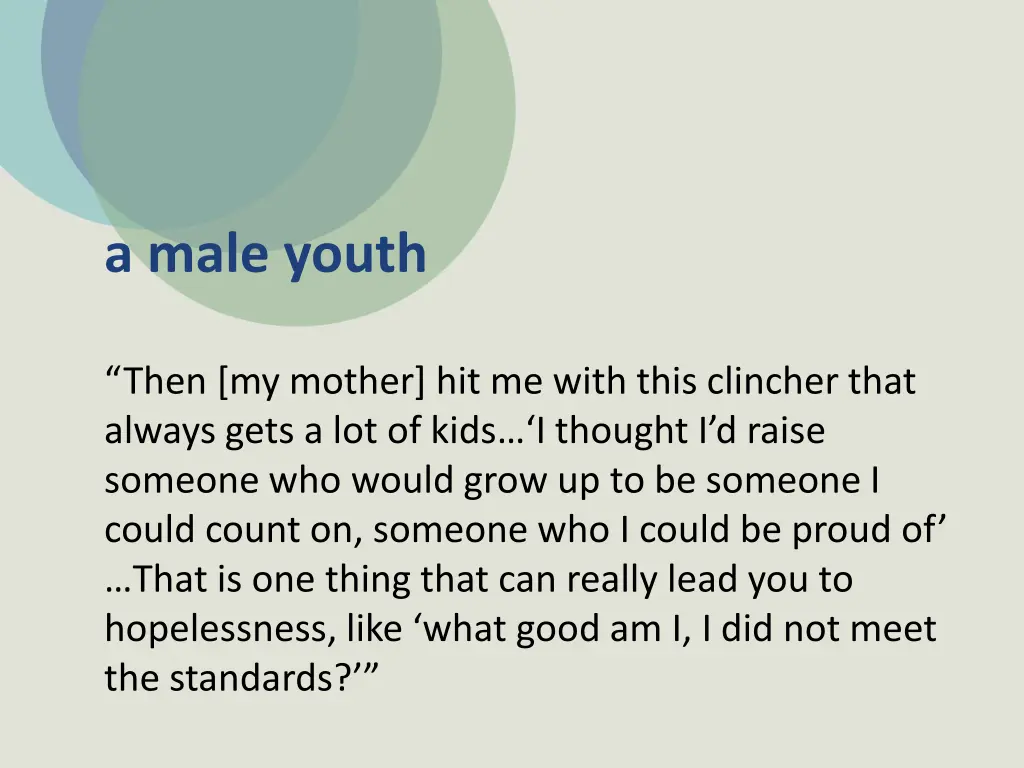 a male youth