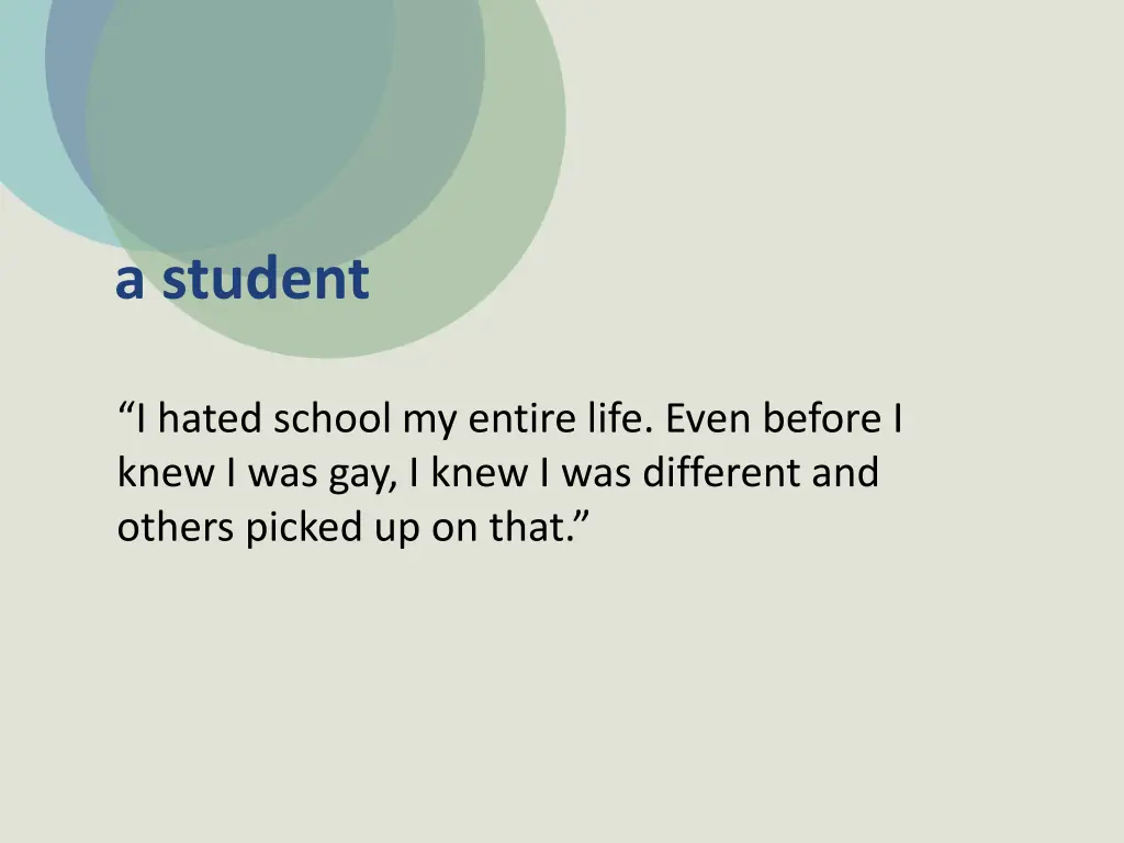 a student
