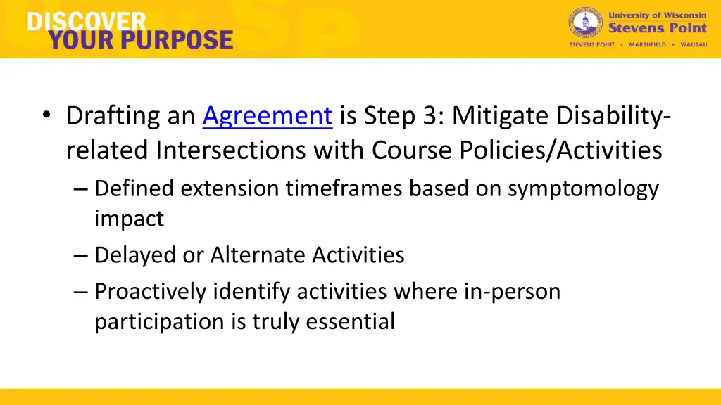 drafting an agreement is step 3 mitigate