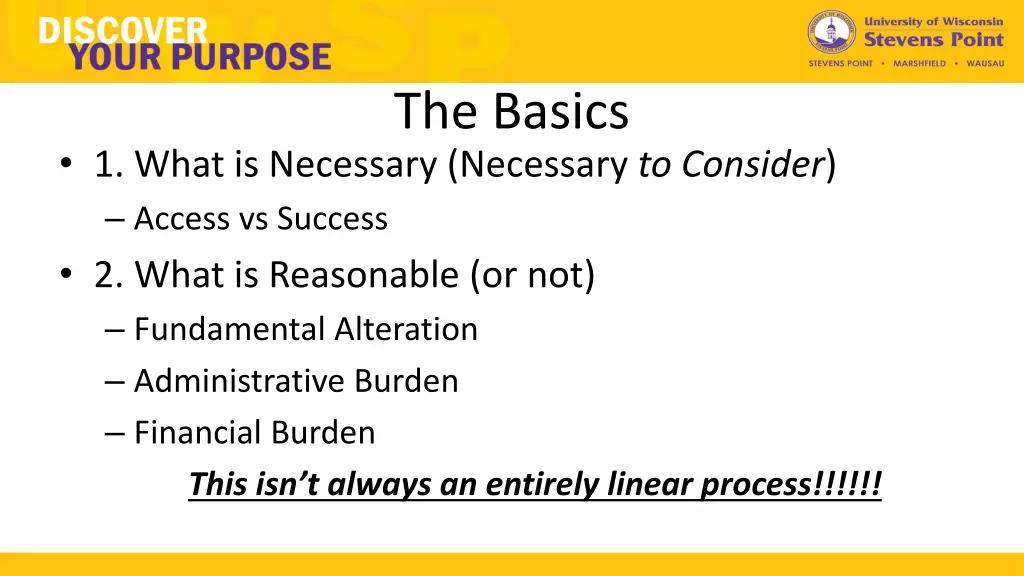 the basics