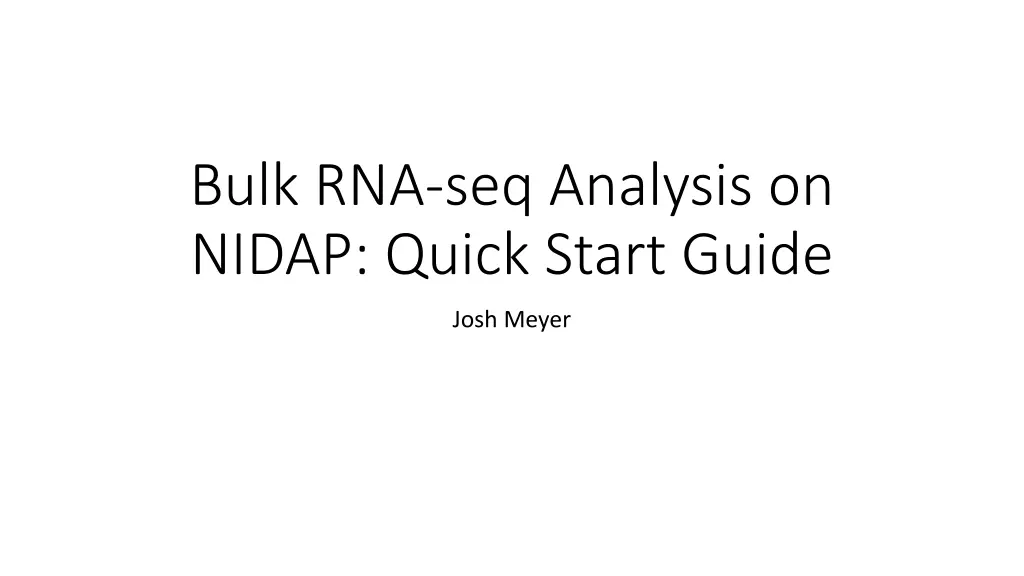 bulk rna seq analysis on nidap quick start guide