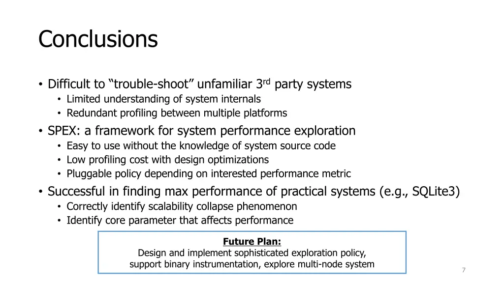 conclusions
