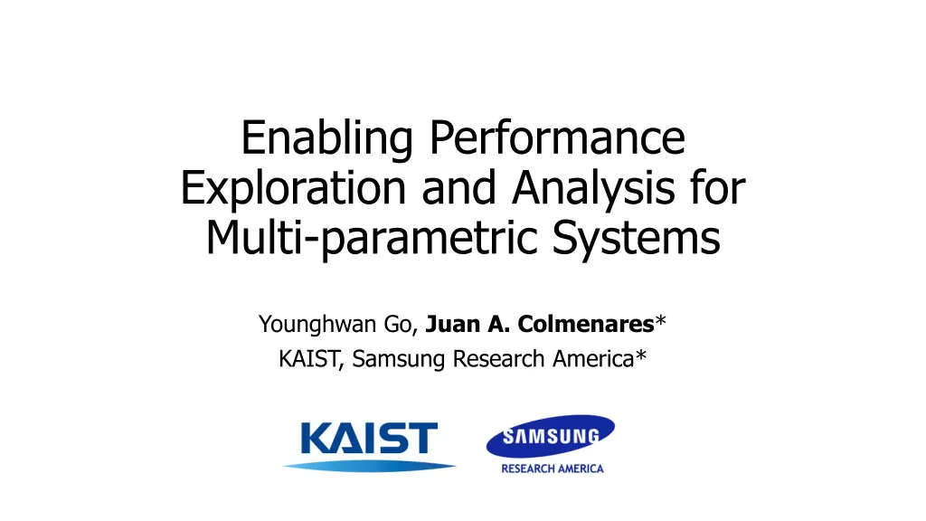 enabling performance exploration and analysis