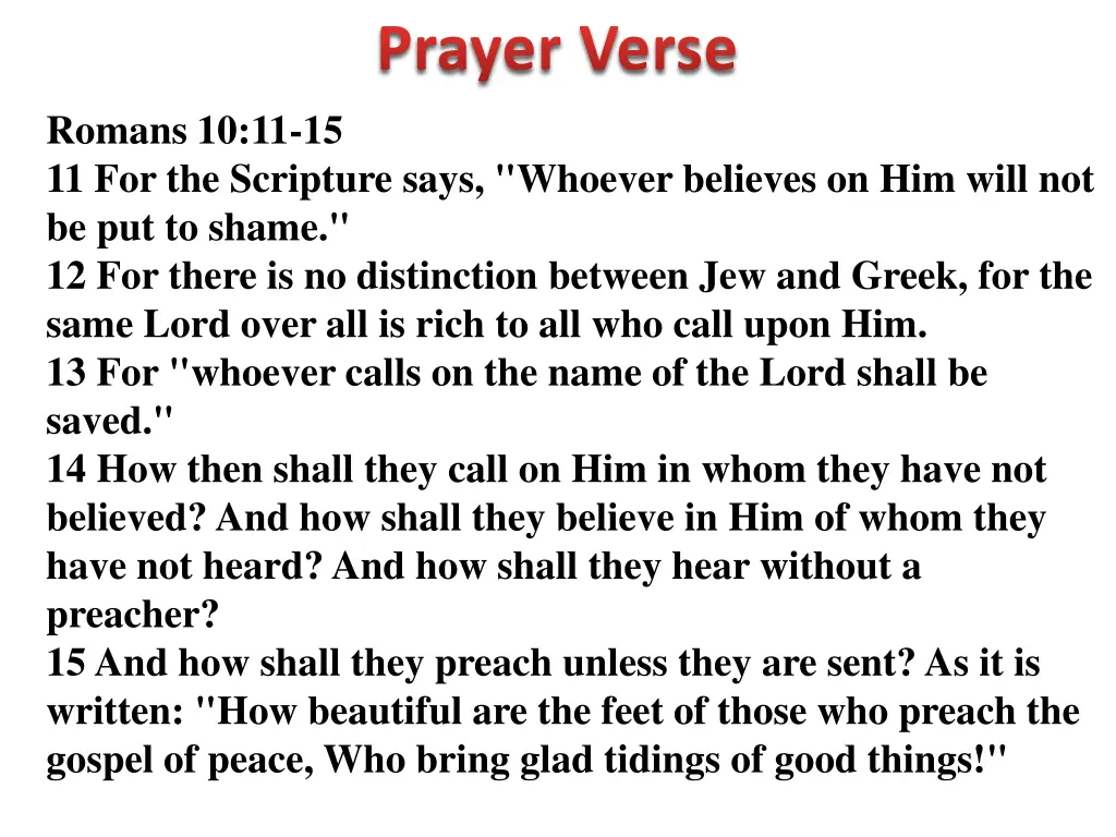 prayer verse