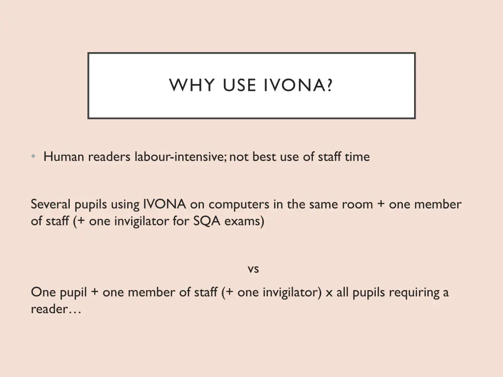 why use ivona 1