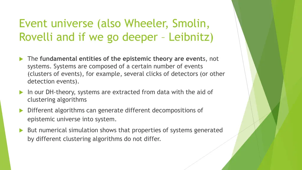 event universe also wheeler smolin rovelli