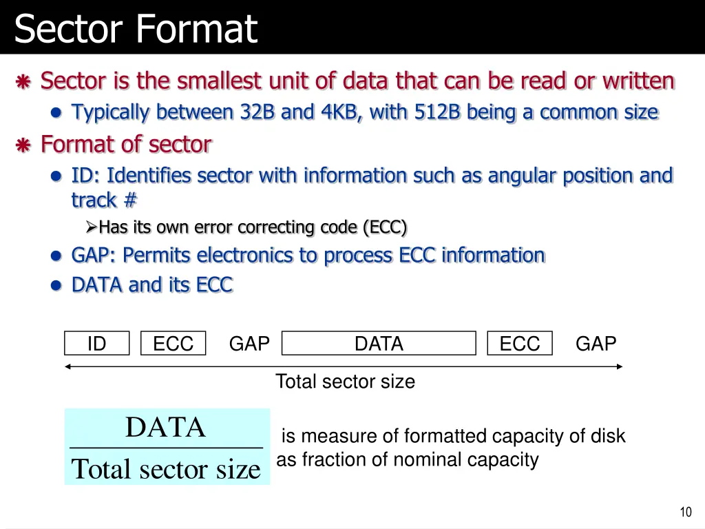 sector format