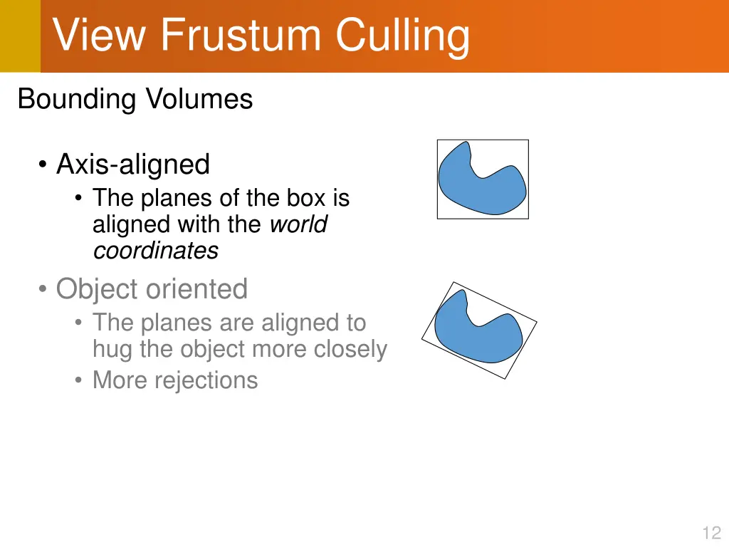 view frustum culling