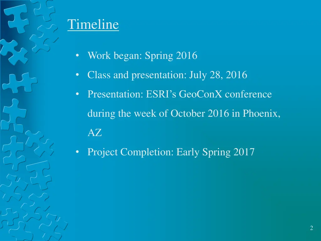 timeline