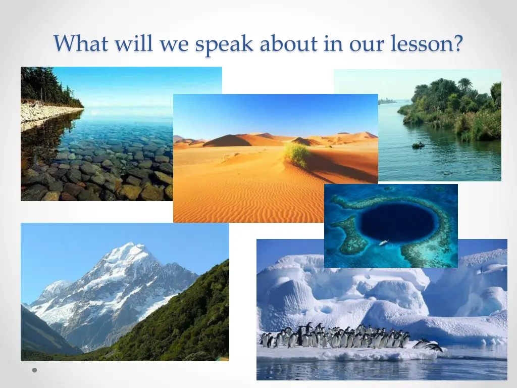 what will we speak about in our lesson