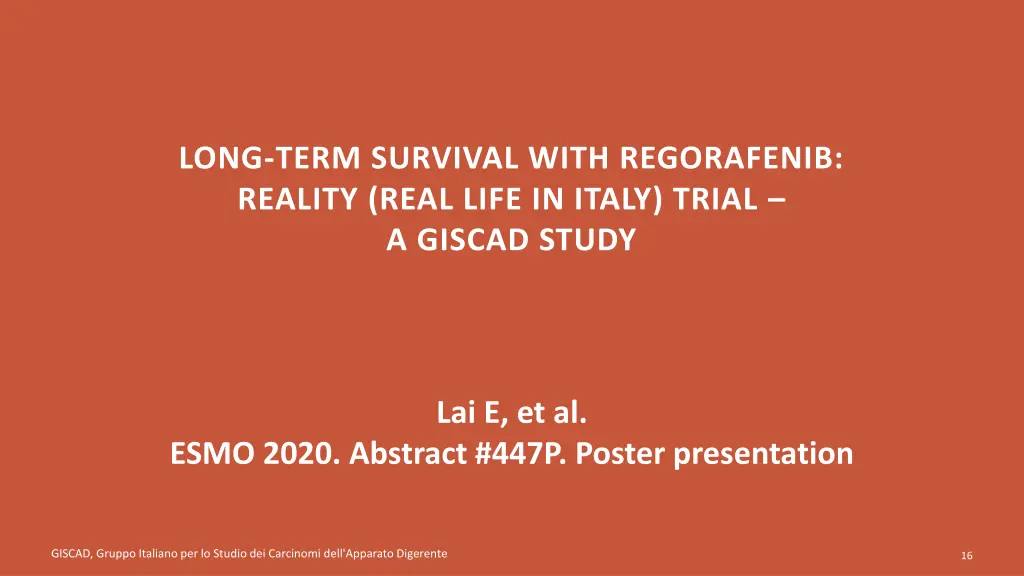 long term survival with regorafenib reality real