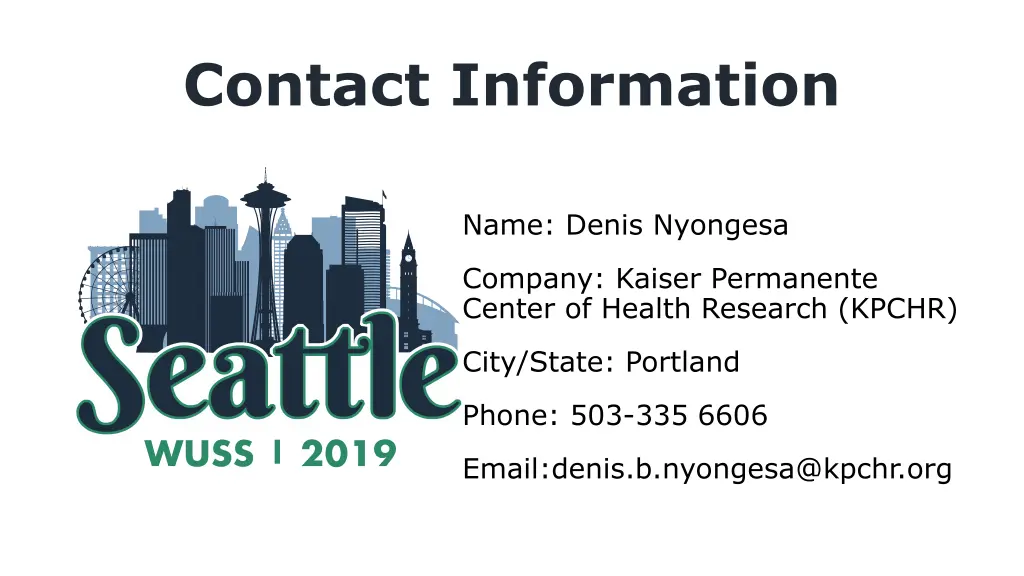 contact information