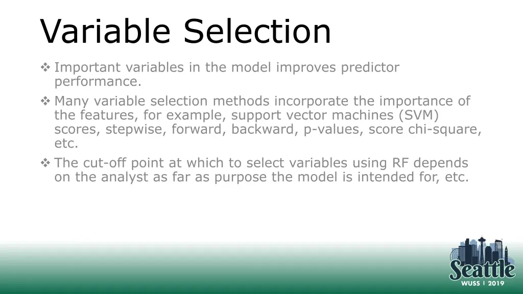 variable selection