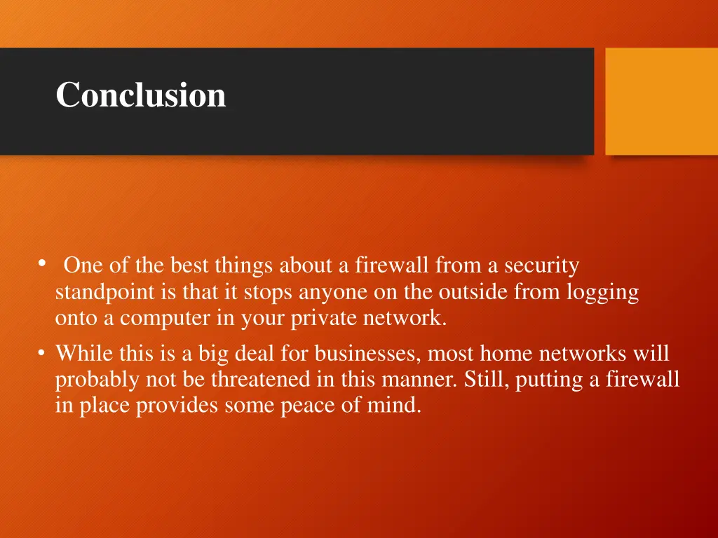 conclusion