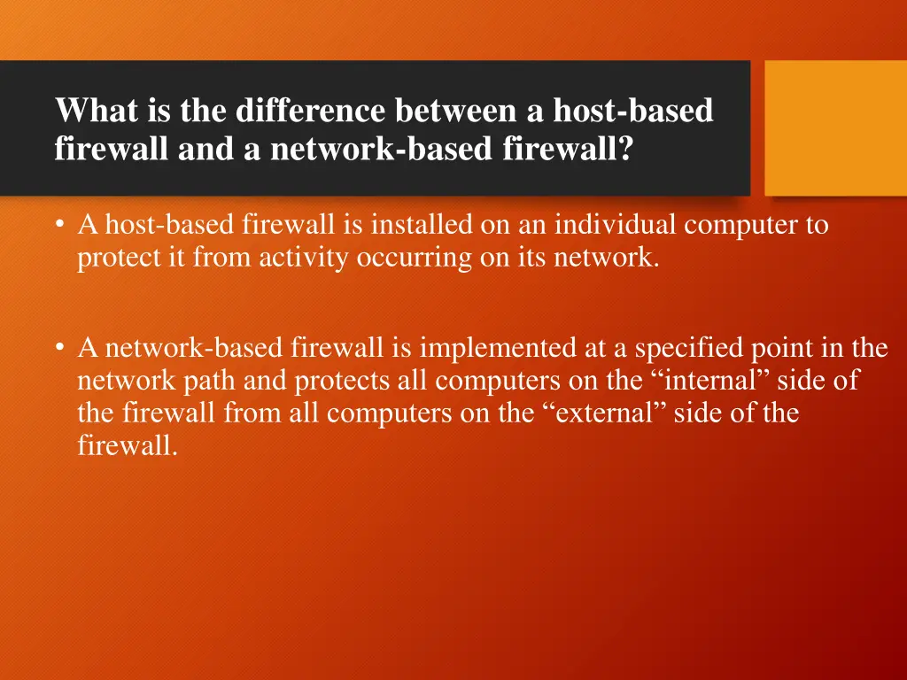 what is the difference between a host based
