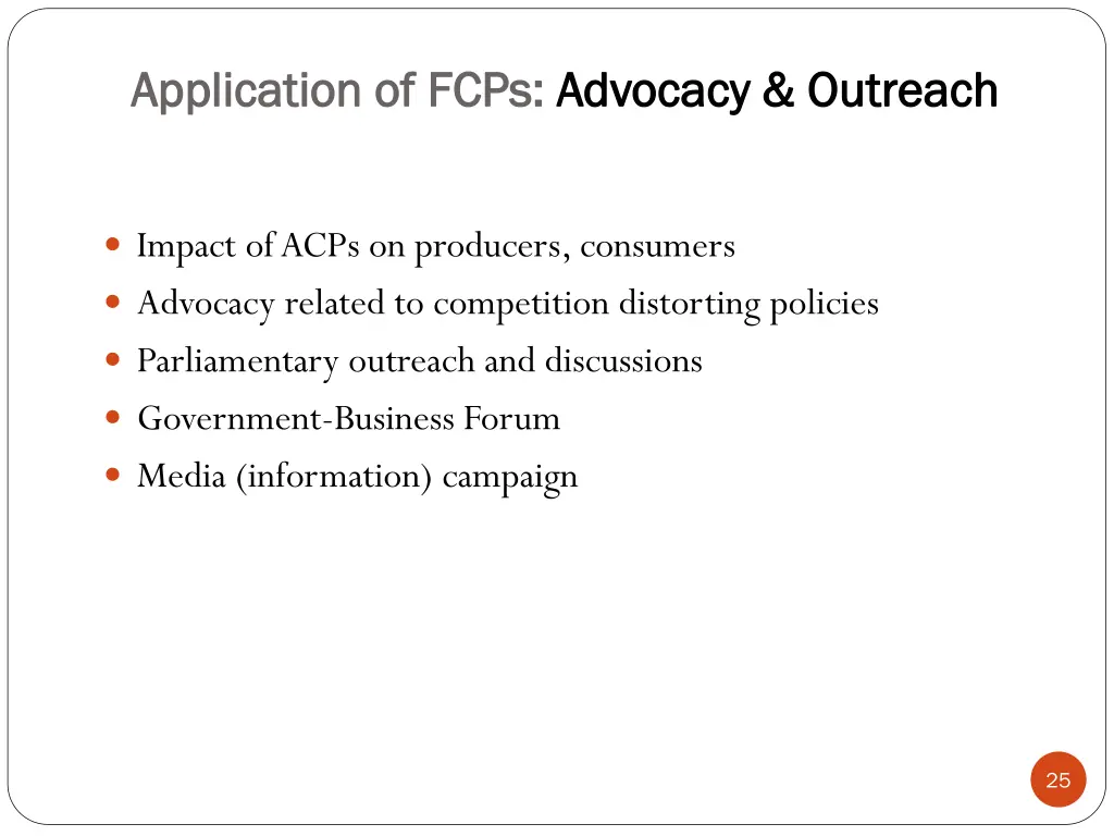 application of fcps application of fcps advocacy