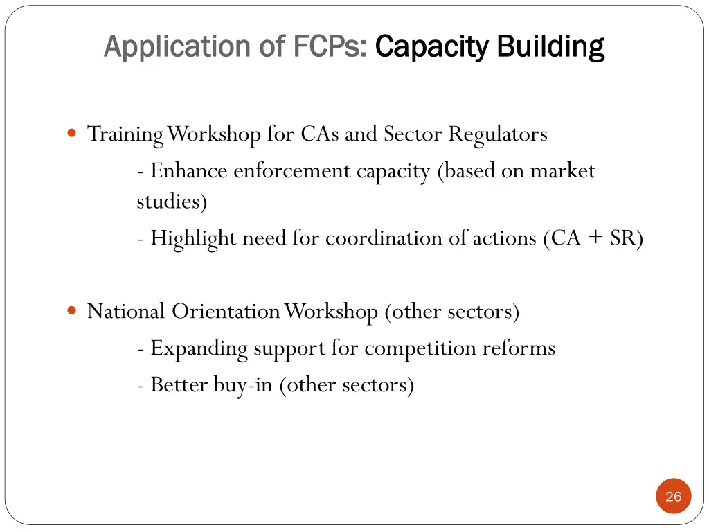 application of fcps application of fcps capacity