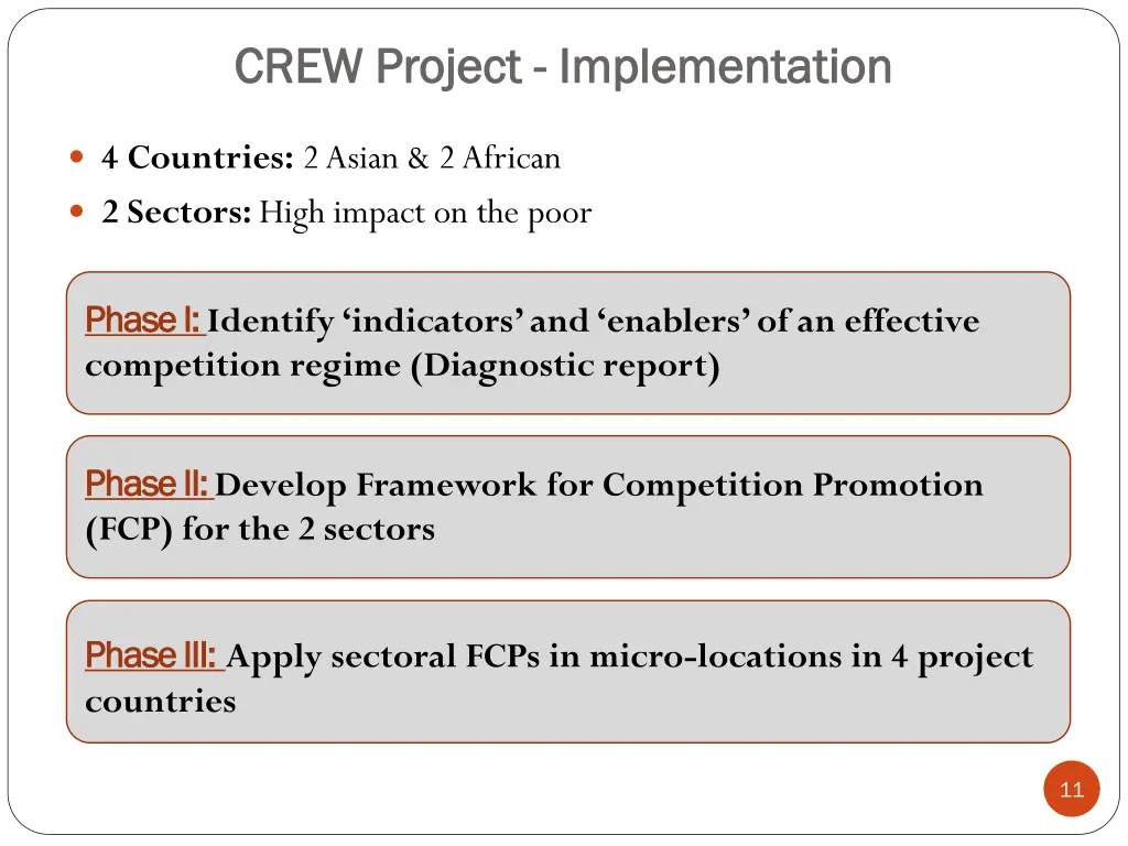 crew project crew project implementation