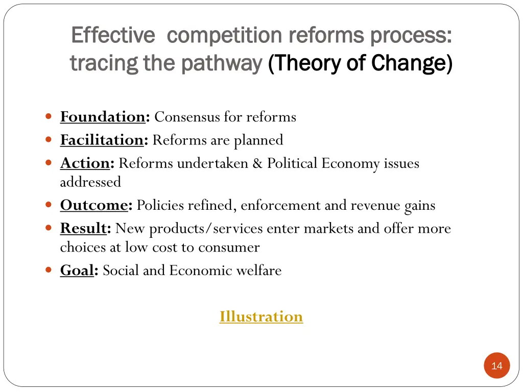 effective competition reforms process effective