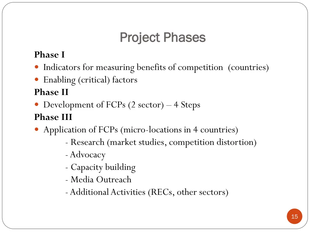 project phases project phases