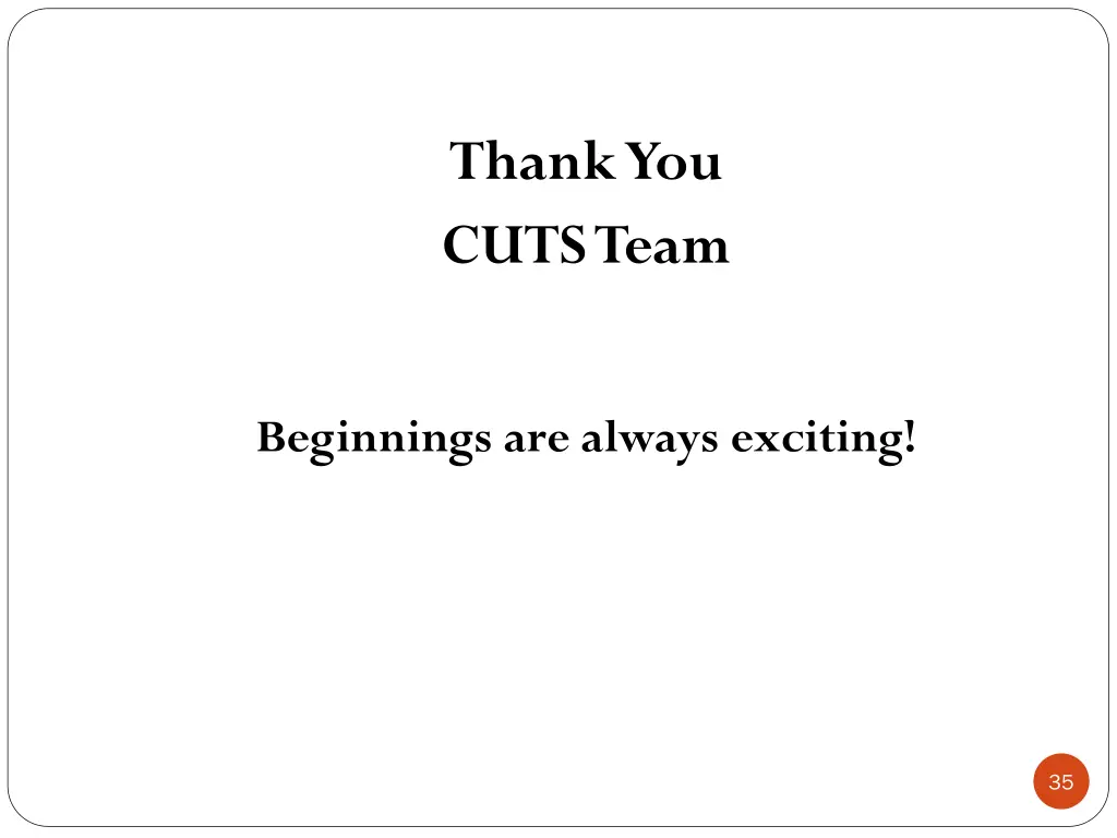 thank you cuts team